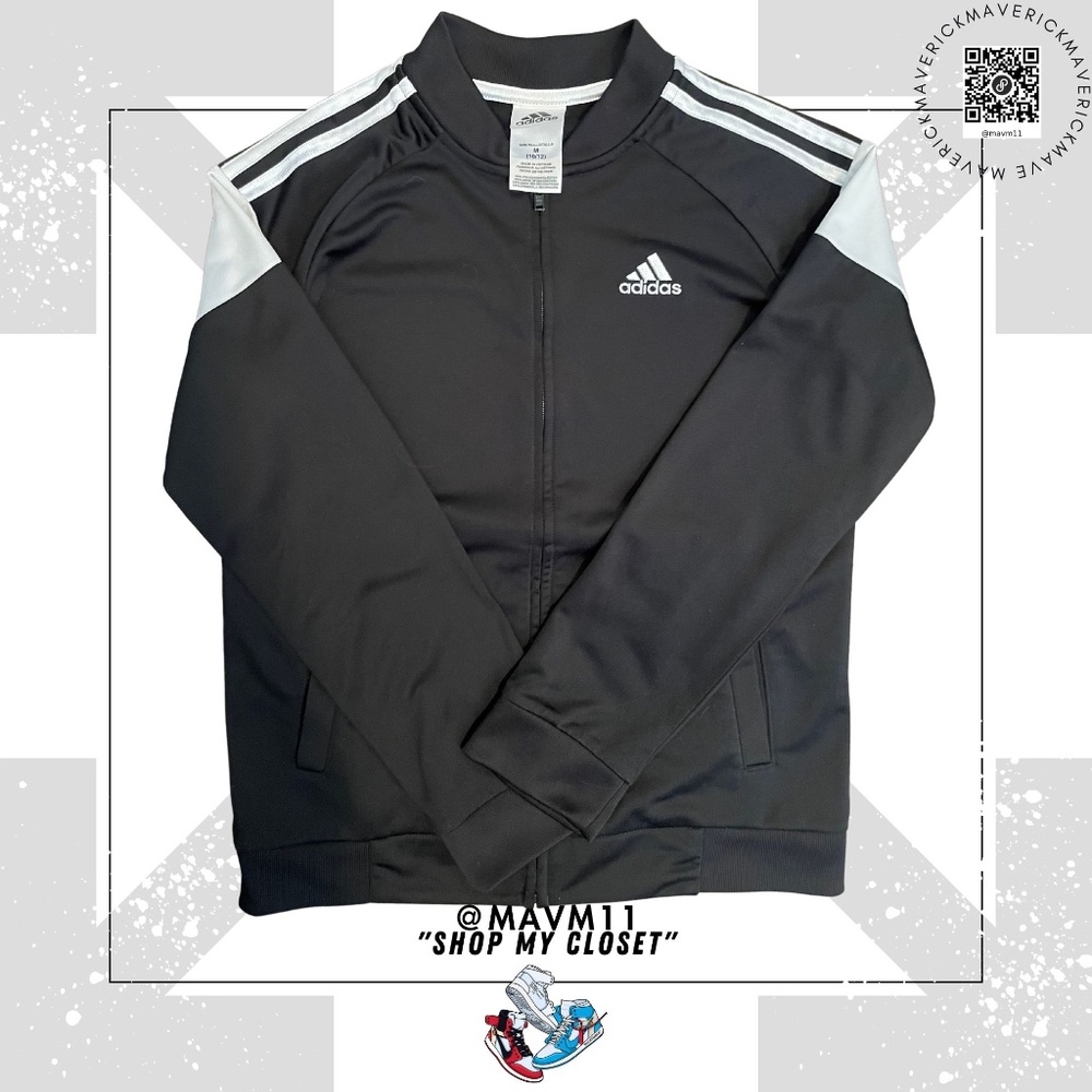 Adidas black track jacket